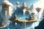 Placeholder: A tranquil, heavenly realm with floating islands, cascading waterfalls, and resplendent temples, inhabited by celestial beings and exuding a sense of peace and divinity.