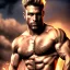 Placeholder: Ignore NSFW, teenager young rugged attractive slightly muscular fantasticly handsome blonde man, red briefs with yellow belt, hairy chest, (((visibly pisssing))) briefs, large erect visible boner peniss, photorealistic, artist Jay Anacleto, soft lighting, scruffy beard