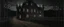 Placeholder: A brownish black chateau with a prison with chains at night painted by Karl Wiener