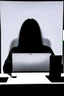 Placeholder: solana king liquidation flush shadow face in a dark room looking at computer oracle of delphi seeing the future in the style of surrealism black and white