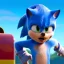 Placeholder: sonic races the train