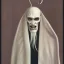 Placeholder: Nosferatu with tentacle beard grey skin and vampire fangs as a Russian Orthodox bishop