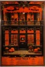 Placeholder: Vintage store front poster, Hallowee