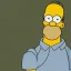 Placeholder: A portrait of Homer Simpson in his 80s