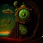 Placeholder: an artwork in the surreal style which shows : a timer