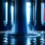 Placeholder: water flowing against a pillar of reason, motion blur, 8k, downlight, soft light, depth of field, photorealism, trending on art station, lotsa detail
