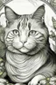 Placeholder: Portrait of a cat by Van Gogh