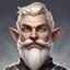 Placeholder: Generate a dungeons and dragons character portrait of the face of a male cleric of twilight handsome rock gnome blessed by the goddess Selune. He has light blonde hair, moustache and goatee