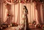 Placeholder: picture of lady with a maxi dress flower stye design posing in a art an romantic stage