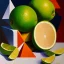 Placeholder: cubist painting of a lime