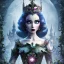 Placeholder: extrem tim burton and disney mix of the evil stepsisters, sharp focus, beautiful eyes