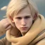 Placeholder: realistic portrait, heroic fantasy setting, man, 20 year old, messy blond hair, round face, naïve, round face, UHD, cheeky,