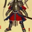 Placeholder: Ukiyo-e Style , Male Samuri in armour