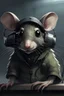 Placeholder: happpy rat with a headset on from the game tarkov