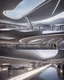 Placeholder: Zaha Hadid style international airport, unreal engine 5, concept art, art station, ray tracing, RTX, ultra detail, volumetric lighting, 3d