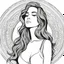 Placeholder: outline art, coloring pages, white Background, Black line, sketch style, only use outline, mandala stile, clean line art, white background, no shadow and clear and well, BEAUTIFUL SPANISH WOMAN, ALL BODY