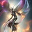 Placeholder: 輝く霧、周囲、繊細、落ち着いた、明るい、平和、調和のとれた、実体のない、壁紙、背景の滑らかな穏やかな虹色のグラデーション
