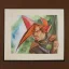 Placeholder: dungeons and dragons, elf, pointy ears, wizard, magician's robe, wizard hat, portrait, face, watercolour, large strokes