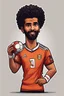 Placeholder: Mohamed Salah Egyptian football player cartoon 2d