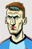 Placeholder: Tomas Soucek Czech football player ,cartoon 2d