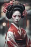 Placeholder: Ultra realistic photo beautiful geisha woman , futuristic style, hyper realistic, HOF, captured with professional DSLR camera, 64k, ultra detailed,