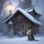 Placeholder: sad, scared, sad, lonely dog tied up outside in front of a house, winter, 8k resolution, high-quality, fine-detail, intricate, digital art, detailed matte, volumetric lighting, illustration, 3D octane render, brian froud, howard lyon, selina french, anna dittmann, annie stokes, lisa parker, greg rutowski