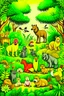 Placeholder: All animals in jungle