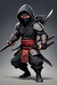 Placeholder: Cartoon art style de un Ninja full body calidad ultra intrincado hiperdetallado