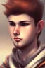 Placeholder: cute, brown hair, portrait, shy, blushing, omani boy, 8k resolution