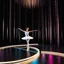 Placeholder: mocap graphic balerina in a recursive 3d fractal stage with disco lights