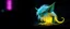 Placeholder: pen outline with some neon airbrush, glowing quickling gremlin in the shadows with long fluffy white fur, pin hole camera, glowing gritty border