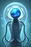 Placeholder: Orb with Tentacles over human, interfering with his perception of reality