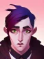 Placeholder: Portrait of a 30 year old strange gay wizard