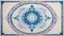 Placeholder: a beautiful rug with essential extreme minimal and simple sacred geometry and cosmic cold colours