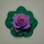 Placeholder: transparent multicolor crystal rose leaf