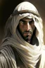 Placeholder: An Arab warrior in plain robes and a pale face