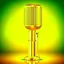 Placeholder: Retro Golden Microphone With Stand Vector Record Stage Live Concert On Air Illustration