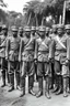 Placeholder: army of distopian victorian soldiers african