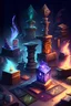 Placeholder: stands of games with elements of magic