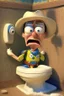 Placeholder: Woody from Toy Story pooping on a toilet