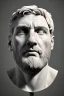 Placeholder: Ultra Realistic image, Roman sculpture, white marble material, Lionel Messi, gold sun radial crown, chisel style, waist up portrait, epic, celestial, cinematic lighting, God light, god rays, 4k resolution, smooth details, ornate details, soft lighting, unreal engine 5, marble background.