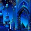 Placeholder: Blue sparking ramadan's greetings