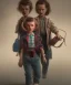 Placeholder: Stranger things, eleven toddler, full body, dramatic lighting, hyper realistic