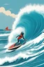 Placeholder: [illustration by Mil Mascaras] Le surf, c’est la liberté, Gauches ou droites, il faut les écouter, Je les suis, je suis debout, Elles me guident, je les allonge.