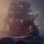 Placeholder: Pirate ship, cinematic,cinematic lighting, 8k, resolution concept art, dynamic lighting, hyperdetailed intricately detailed, octane render,unreal engine, centered.