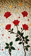 Placeholder: Mosaic wall of red roses and stars