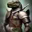 Placeholder: photograph of a warrior with crocodile themed armour. extremely detailed. dslr. 8 5 mm.