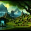 Placeholder: Epic Drawing of mordor scenery of The Hobbit estilo Van Gogh 4k