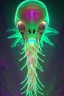 Placeholder: Alien Gytrash, Colorful bioluminescence , crystals, glowing, detailed, high contrast, 8k high definition