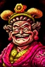 Placeholder: Portrait of Big Mom, from One Piece manga; Caravaggio style
